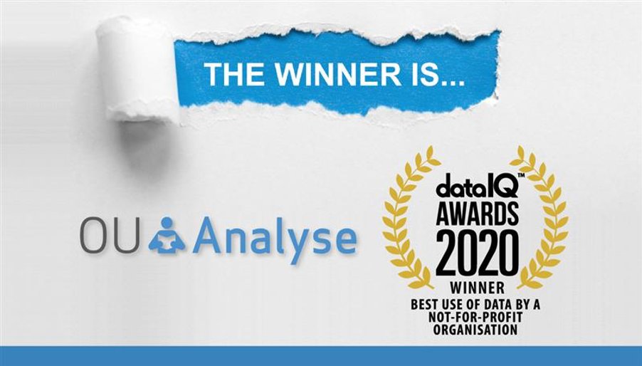 OUAnalyse winners at the DataIQ 2020 awards